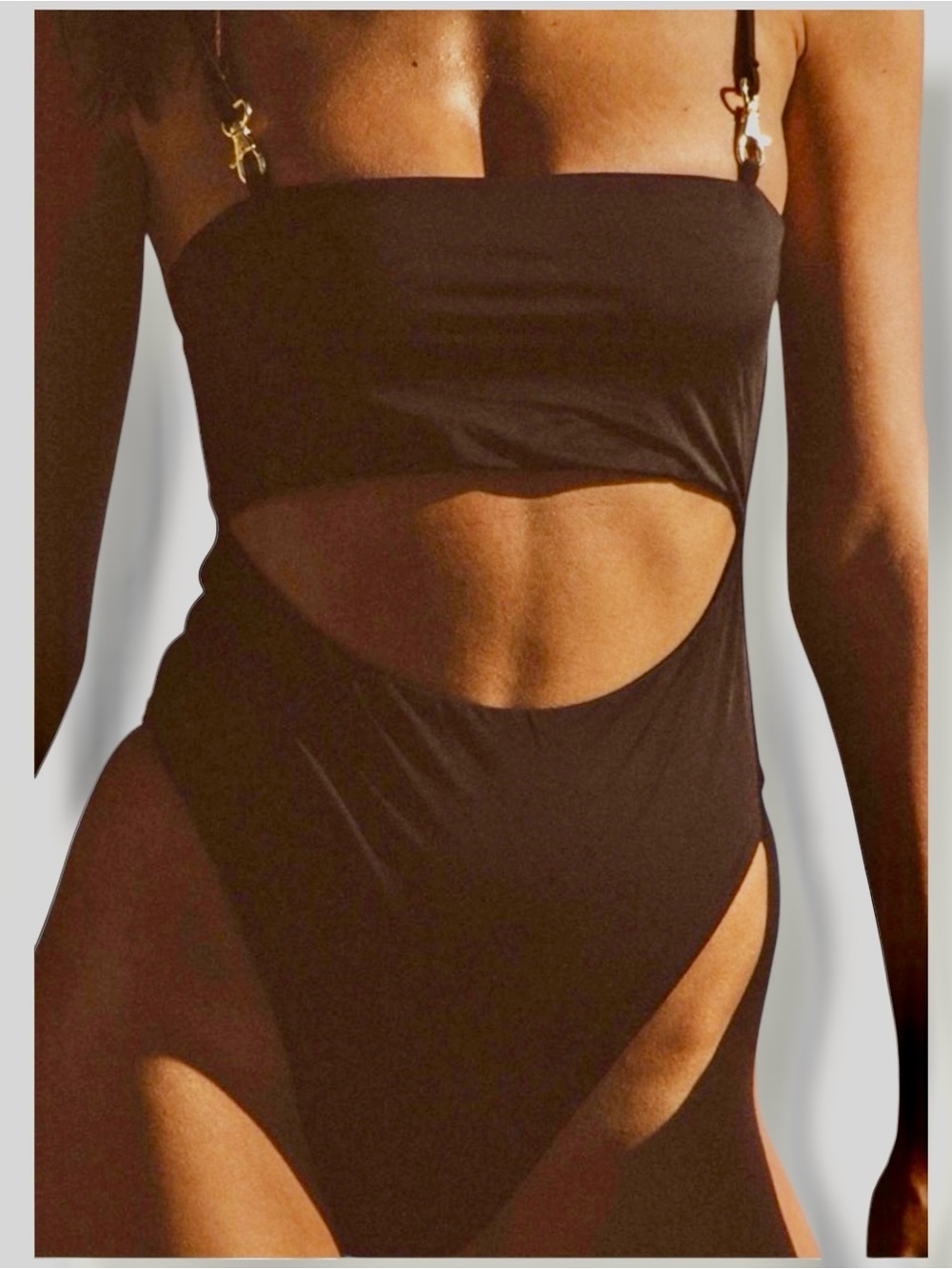 Slate Swim Positano One Piece NWT Black Size Large